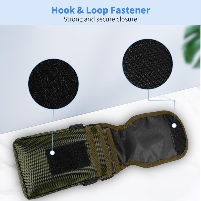 KENOBEE Belt Tool Pouch, Multitool Organizer Electrician Holster Nylon Tactical Pocket Attachment Utility Sheath Bag Tradesman Pro Maintenance Tool Sleeve for EDC Gears Cellphone - Image 4